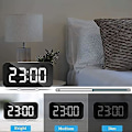 Miniatyrbild 4 av 5: Digital Väckarklocka, LED Digital Klocka, 6.5\" Digital Väckarklocka, Bordsklocka med Snooze, Väckarklocka för Barn, Justerbar Ljusstyrka, Sovrum, Rum