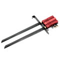 Miniatyrbilde 2 av 8: Trådløst nettverkskort 2.4G 5G Dual-Band Desktop PC innebygd PCI-E adaptermottaker AX200S-(BR)