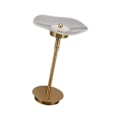 Miniatyrbillede 4 af 8: Berøringsfølsom bordlampe, trinløs dæmpbar bordlampe, USB-genopladelig natlampe med 3 farvetilstande, kobberfarve