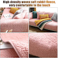Miniatyrbillede 4 af 5: Premium Velour Sofabetræk, Skridsikre Sofabetræk, Elaborerede og Udsøgte Sofabetræk, Sofahyndebetræk til Soveværelse, Hotel og Kontor 110*110cm)