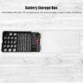 Miniatyrbillede 7 af 8: Multifunktionel 104 gitter 3 lys Batteriopbevaringsboks Organizer containerboks med batteritester