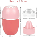 Miniatyrbild 2 av 5: Manuell Juicer, Dubbel Funktion Manuell Juicer, Citron/Lime/Apelsin/Apelsin/Grapefrukt Juicer - Rosa