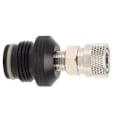 Miniatyrbillede 3 af 8: CO2 Tank Hun Adapter Lækagesikker Rustfrit Stål Aluminiumlegering 8mm G1/2 14 Slange Hurtigkobling Hun Fitting