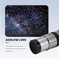 Miniatyrbillede 4 af 5: F010 1,25 tommer 3x Barlow linse teleskoptilbehør