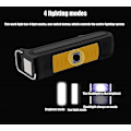 Miniatyrbilde 3 av 5: LED Arbeidslys, Bærbar Lommelykt Med USB Oppladbar, COB Inspektørlys Med Kroker For Oppheng Og Magnetisk Base, For Bilreparasjon, Verksted, G