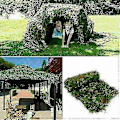 Miniatyrbillede 3 af 5: 4m*6m Camo Net Jagt/skydning Camouflage Skjul Army Camping Skov Net -z zd.21 30m x 1.5m Mørkegrøn