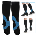 Pikkukuva 5 / 8: Outdoor Sports Gradient Function Kompressiosukat Sukat Pohkeen hiha pyöräilymaratoniin (Motif X vert foncé L)