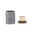 Miniatyrbillede 2 af 8: Type C han til Type C hun 40 Gbps 5A 100W Type C han til hun aluminiumslegering Type C til Type C adapter