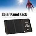 Miniatyrbilde 6 av 8: 14W USB sammenleggbar solcellepanelpakke Effektiv konvertering Sammenleggbar solcellelader for telefonlading Powerbank