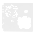 Miniatyrbilde 8 av 8: 9 stk Mandala Stencil Trygg Pålitelig Holdbar PET Hul Mal for Maling Stempler Scrapbooking
