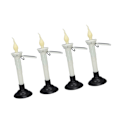 Miniatyrbild 3 av 8: Flimrande LED avsmalnande ljusstake varmt vitt ljus skymning till gryning sensor IP65 vattentät solcells drivna ljus utomhus för uteplats bord fönster dekor