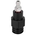 Miniatyrbilde 2 av 8: 8mm hann hurtigkobling til hann gjenge TR21-4 CO2 sylinder tank adapter kobling for Soda Club(svart )