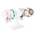 Miniatyrbillede 8 af 8: Smykker T Bar Stand Viser Holder Ur Armbånd Display Organizer Rack Holder