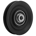 Miniatyrbillede 6 af 8: 10 stk. 3,5 tommer remskive, holdbar, lydløs nylon universal leje remskivehjul til kran, fitnessudstyr, garageport, stigelifte