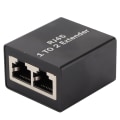 Miniatyrbild 1 av 8: Ethernet Splitter RJ45 Nätverkskontakt Adapter Ethernet Socket Extender SplitterOne to Two Splitter