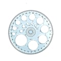Pikkukuva 1 / 4: Monitoiminen geometrinen viivain, geometrinen piirustusmalli, mittaustyökalu kouluun, toimistoon, arkkitehtuuritarvikkeet