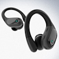 Miniatyrbild 2 av 5: Hi-Fi Sport Bluetooth 5.3 Hörlurar med Öronkrokar - 48h Batteritid, Djup Bas, LED-Display