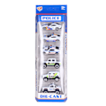 Pikkukuva 1 / 8: 6 kpl poliisiautoleluja 1:64 mittakaavassa Premium-seos Kestävä Pieni kannettava Hieno muotoilu Elävät värit Die-cast-autot
