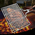 Miniatyrbilde 2 av 4: Bærbar BBQ-grillkurv i rustfritt stål med avtakbart håndtak - Ideell for grilling av fisk