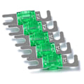 Miniatyrbillede 4 af 4: 5 stk./pakke 30a / 40a / 60a / 80a / 100a Nikkelbelagte Mini Anl Sikringer Zekai Grøn30A