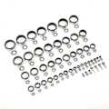 Miniatyrbild 3 av 8: 49 i 1 set Universal Rock Casting Tackle Fiske Spö Guider Linje Ringar Topp Tips