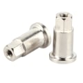 Miniatyrbilde 4 av 8: 2 stk RC bil forhjul metallaksel forkortet for WPL D12 reservedeler modifikasjonstilbehør