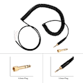 Miniatyrbillede 4 af 8: For Beyerdynamic DT 770/ 770Pro/ 990/ 990Pro Hovedtelefoner Audio Spring Wire Coil Kabel