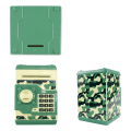 Miniatyrbilde 5 av 5: Kids Toy Piggy Bank, Mini ATM Elektronisk banktjenester for mynter og sedler med kode og automatisk pengerulling for gutter, jenter (Green Camo)