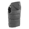Miniatyrbilde 8 av 8: Oppvarmet vest med hette - Rask oppvarming - Jakke med 7 områder med karbonfiber - Konstant temperatur - USB-port for utendørs ski - XL - Grå