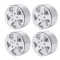 Miniatyrbilde 8 av 8: 4 stk 2,2 tommers metallfelger med bremseskive for Axial SCX10 90046 1/10 RC-bil