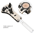 Miniatyrbild 7 av 8: Legerat stål Justerbar skruv Watch Back Case Opener Cover Remover Set