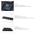 Miniatyrbild 5 av 5: Vikbar Bluetooth-tangentbord med numeriskt tangentbord 81 tangenter Batteridriven Typ C-gränssnitt Fickstorlek Bluetooth-tangentbord för PC