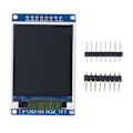 Miniatyrbillede 1 af 8: 1,8 tommer TFT LCD-skærm til ST7735-chip IPS-port 128x160P HD-skærm i fuld farve 3,3V