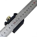 Miniatyrbilde 1 av 5: 30 cm metallinjal, rustfritt stål linjal, parallellinjal posisjoneringsblokk, 45 graders og 90 graders linjetegningsverktøy for trearbeid
