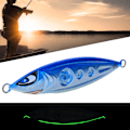 Miniatyrbild 5 av 8: 200g Jigging 3D Noctilucence Artificiell Fiskbete Lockbete Saltvatten Fiskeverktyg