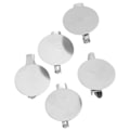 Miniatyrbild 8 av 8: 100 st Brooch Clasps Pin Trays Metall Robust Hållbar Enkel Design Blank Button Badge för DIY Smycken Hantverk Tillverkning 20mm