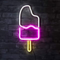 Miniatyrbillede 7 af 8: Popsicle-formede LED-neonlys skilte til vægdekoration til hjemmet, fester og ferier