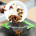 Miniatyrbillede 3 af 5: Vask Si Pose, Køkkenvask Si Med 50 Stk Engangsnet, Trekantet Tri-Holder Filter, Hængende Mesh Vaskenetpose, Fintmasket Køkkenpose, Fo