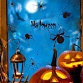 Pikkukuva 3 / 5: Halloween-lepakko ja hämähäkki -ikkunatarrat - Juhlatarvikkeet