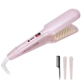Miniatyrbillede 3 af 8: Volumizing Curling Hair Iron Grid Hair Volume Crimper Fluffy Hair Curler til Hairstyling Tool 110‑220VEU Stik