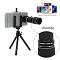 Miniatyrbillede 6 af 7: Bærbart Mini Monocular Telescope 18X Night Viewing med telefonklemme og stativ