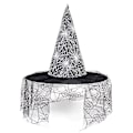 Miniatyrbild 4 av 4: Svart Vuxen Spider Web Witch Hat, One Size