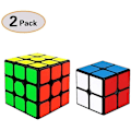 Miniatyrbild 1 av 4: Magic Cube Set, 2x2 + 3x3, 2 i förpackningen (Svart)