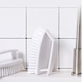 Miniatyrbillede 5 af 5: Komfortgreb og Fleksible Børstehår - Hårdt Arbejde Børst til Badeværelse, Brusebad, Vask, Tæppe og Gulv - Hvid (1 stk)