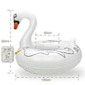 Miniatyrbillede 3 af 3: Oppustelige Flamingo Pool Floats med Lys, Soldrevne Flamingo Bade Ringe Svane