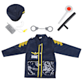 Miniatyrbild 5 av 8: Polisrollspel Kostym Doug Officer Klä Ut Prestandakläder Set för Barn