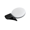 Miniatyrbillede 5 af 8: Mini telefonklips på fyldlys USB genopladelig selfie ringlys til livestreaming (sort)