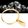 Miniatyrbilde 5 av 8: Profesjonell diamantholder edelstener Spring Prong Claw Ring Smykker Display Tilbehør Gul (lang)