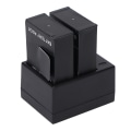 Miniatyrbillede 3 af 8: Kamera Batteri Oplader Hurtig Dobbelt Slot Batteri Oplader med 2 Batterier Kompatibel til Hero 2 3