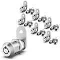Miniatyrbild 1 av 5: 6-pack Uppgraderade Cam Lock RV Förvaringslås, Låses Lika 5/8 Tum Skåpslås kompatibla med RV Förvaringsdörr-B7